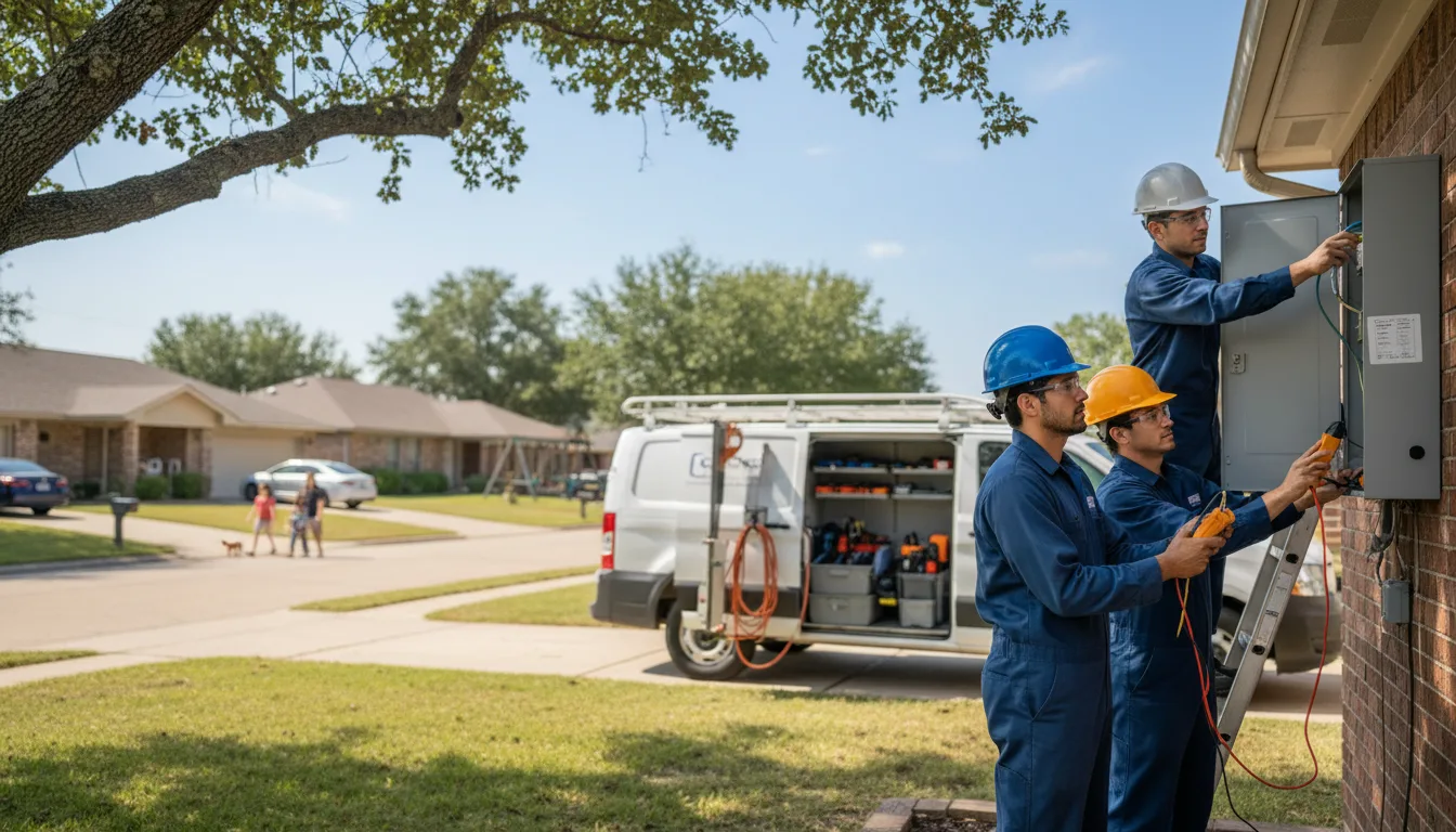 Certified electrician providing emergency electrical services in Freer, TX
